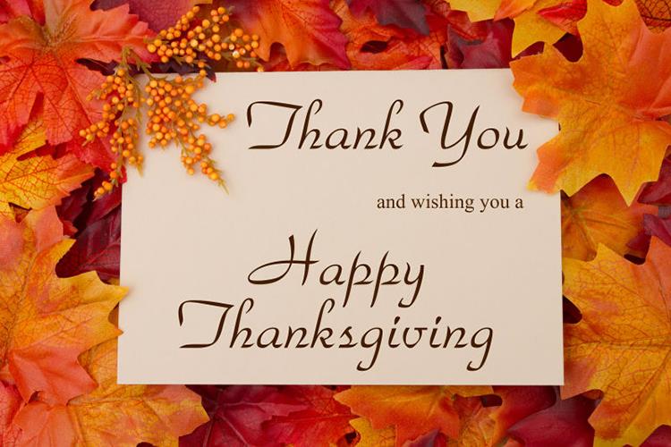 Félicitations à l'avance pour le 24 novembre, jour de Thanksgiving.