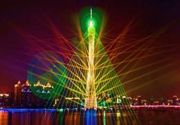 'Le Festival international des lumières de Guangzhou, qui a débuté'.