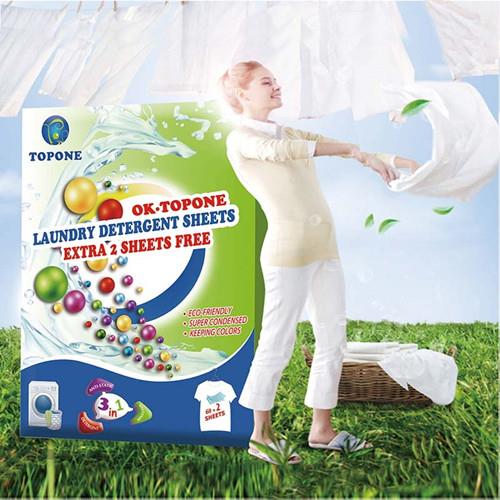 Feuille de lessive super concentrée TOPONE Brand Novel Fashion